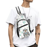 Owl Arrow Pattern All Over Print Chest Bag