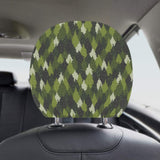 Christmas Tree Camo Pattern Car Headrest Cover