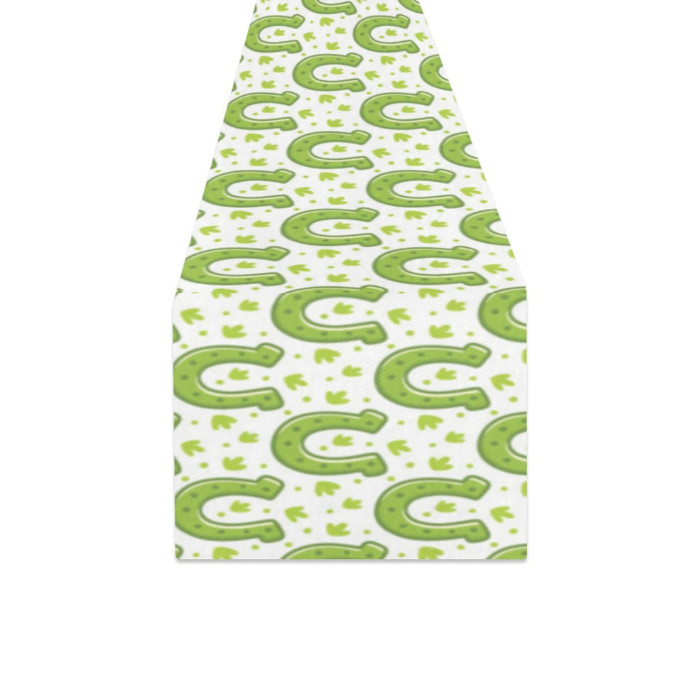 Horseshoes Pattern Print Design 02 Table Runner