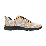 Fox Water Color Pattern Men's Sneakers Black