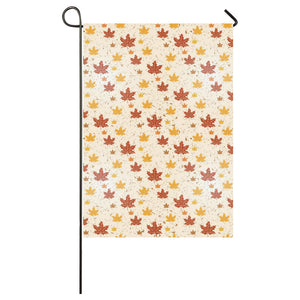 Red and Orange Maple Leaves Pattern House Flag Garden Flag