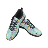 Pug Sweet Dream Pattern Men's Sneakers Black