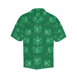 Chemistry Periodic Table Pattern Print Design 01 Men's All Over Print Hawaiian Shirt (Model T58)