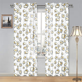 Popcorn Pattern Print Design 04 Gauze Curtain