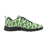 Broccoli Pattern Background Men's Sneakers Black