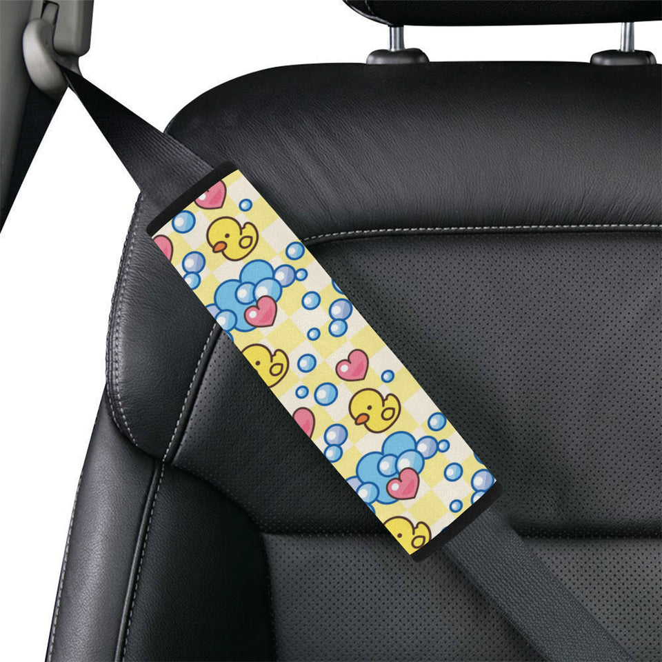 Duck Toy Pattern Print Design 01 Car Seat Belt Cover