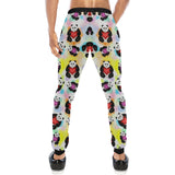 Panda Cute Heart Pattern Unisex Casual Sweatpants