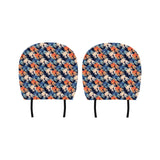 Goldfish Pattern Print Design 04 Car Headrest Cover