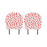 Lips Pattern Print Design 01 Car Headrest Cover