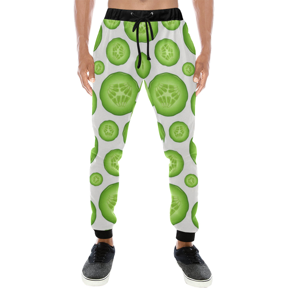 Sliced Cucumber Pattern Unisex Casual Sweatpants