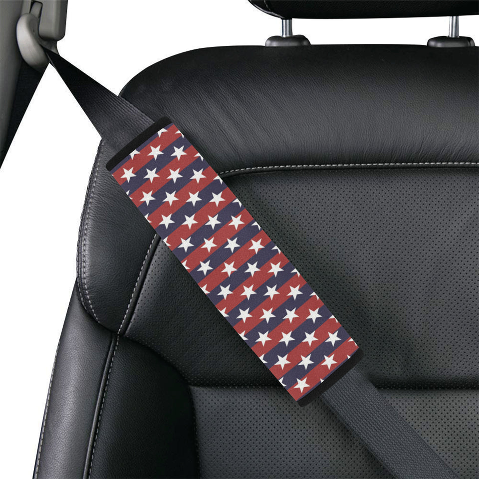 USA Star Pattern Background Car Seat Belt Cover