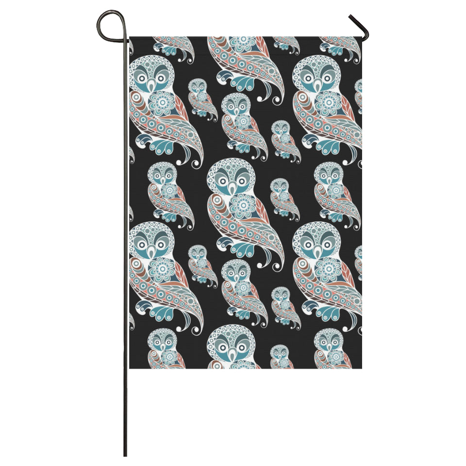 Owl Tribal Pattern House Flag Garden Flag