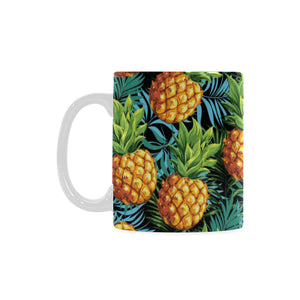 Pineapple Pattern Classical White Mug (FulFilled In US)