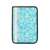 Starfish Shell Blue Theme Pattern Car Seat Belt Cover