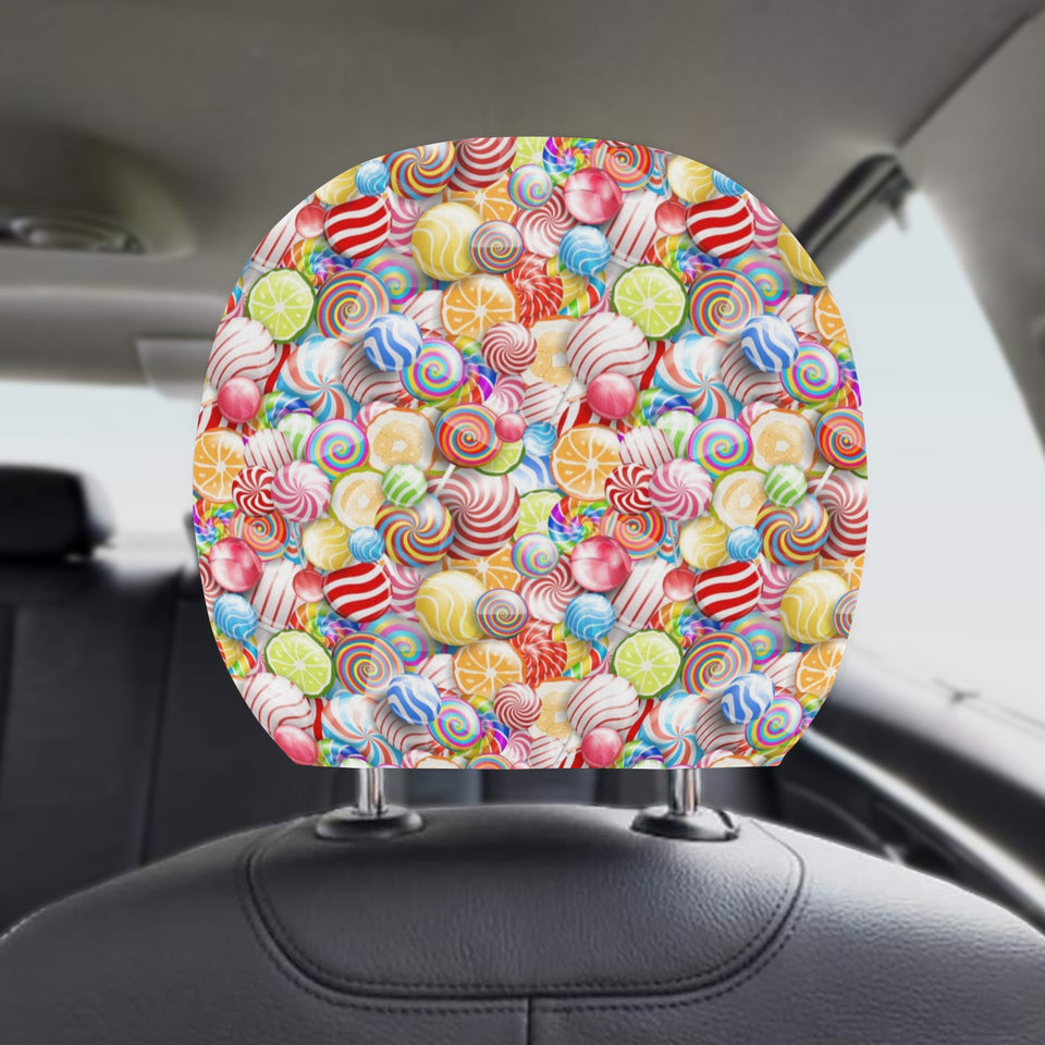 Candy Lollipop Pattern Car Headrest Cover