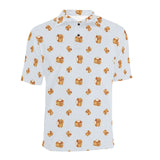 Pancake Pattern Print Design 03 Men's All Over Print Polo Shirt