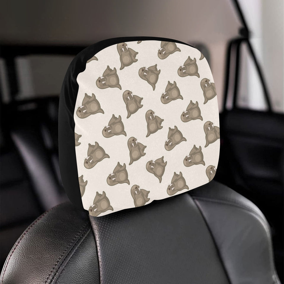 Sea Lion Pattern Car Headrest Cover