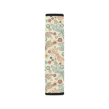 Dragonfly Flower Pattern Car Seat Belt Cover