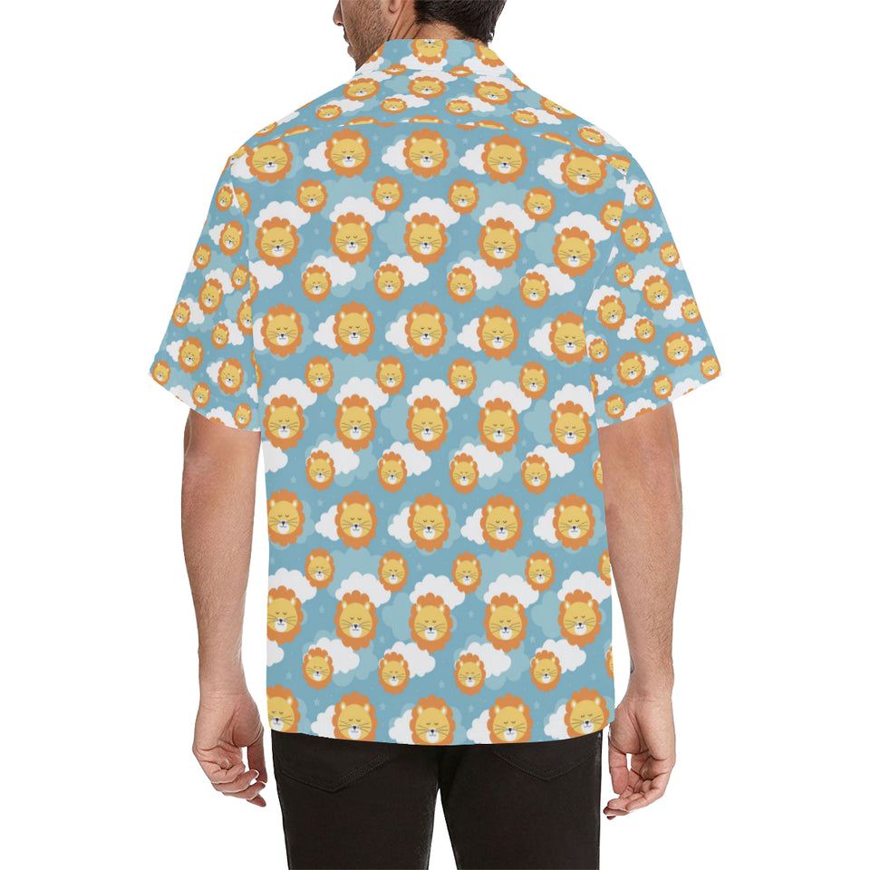 Lion Pattern Print Design 05 Men's All Over Print Hawaiian Shirt (Model T58)