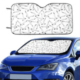 Seagull Pattern Print Design 04 Car Sun Shade