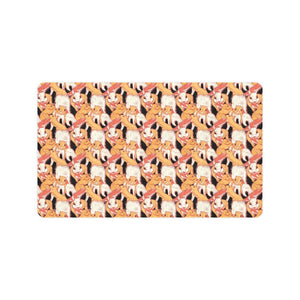 Squirrel Pattern Print Design 04 Doormat