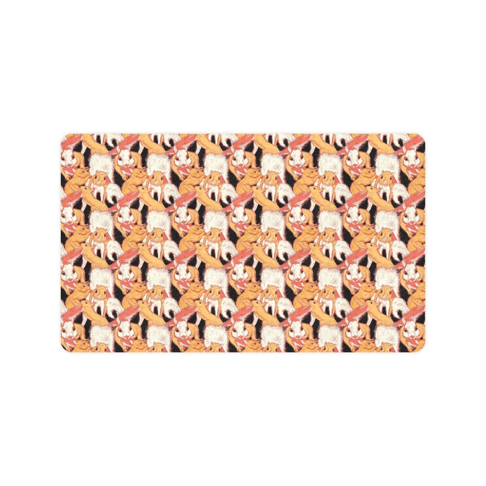 Squirrel Pattern Print Design 04 Doormat