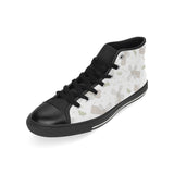 Windmill Pattern Background Men's High Top Canvas Shoes Black