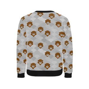 Cute Otter Pattern Men's Crew Neck Sweatshirt