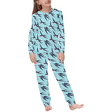 Swallow Pattern Print Design 01 Kids' Boys' Girls' All Over Print Pajama Set