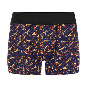Eiffel Tower Pattern Print Design 02 Men's All Over Print Boxer Briefs Men's Underwear