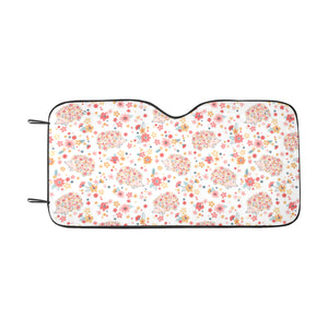 Hedgehog Pattern Print Design 03 Car Sun Shade