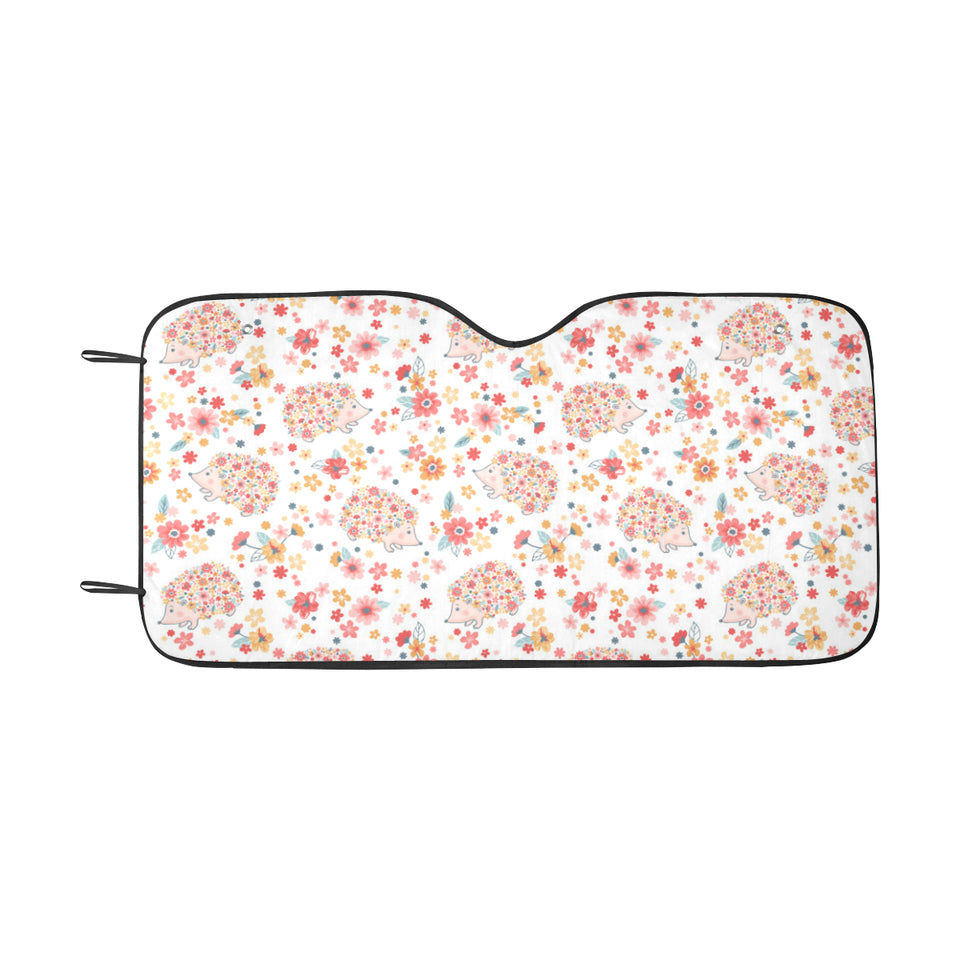 Hedgehog Pattern Print Design 03 Car Sun Shade