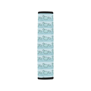 Hippopotamus Pattern Print Design 02 Car Seat Belt Cover