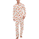 Sausage Pattern Print Design 03 Men's Long Pajama Set