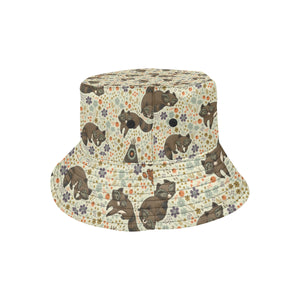 Raccoon Pattern Unisex Bucket Hat