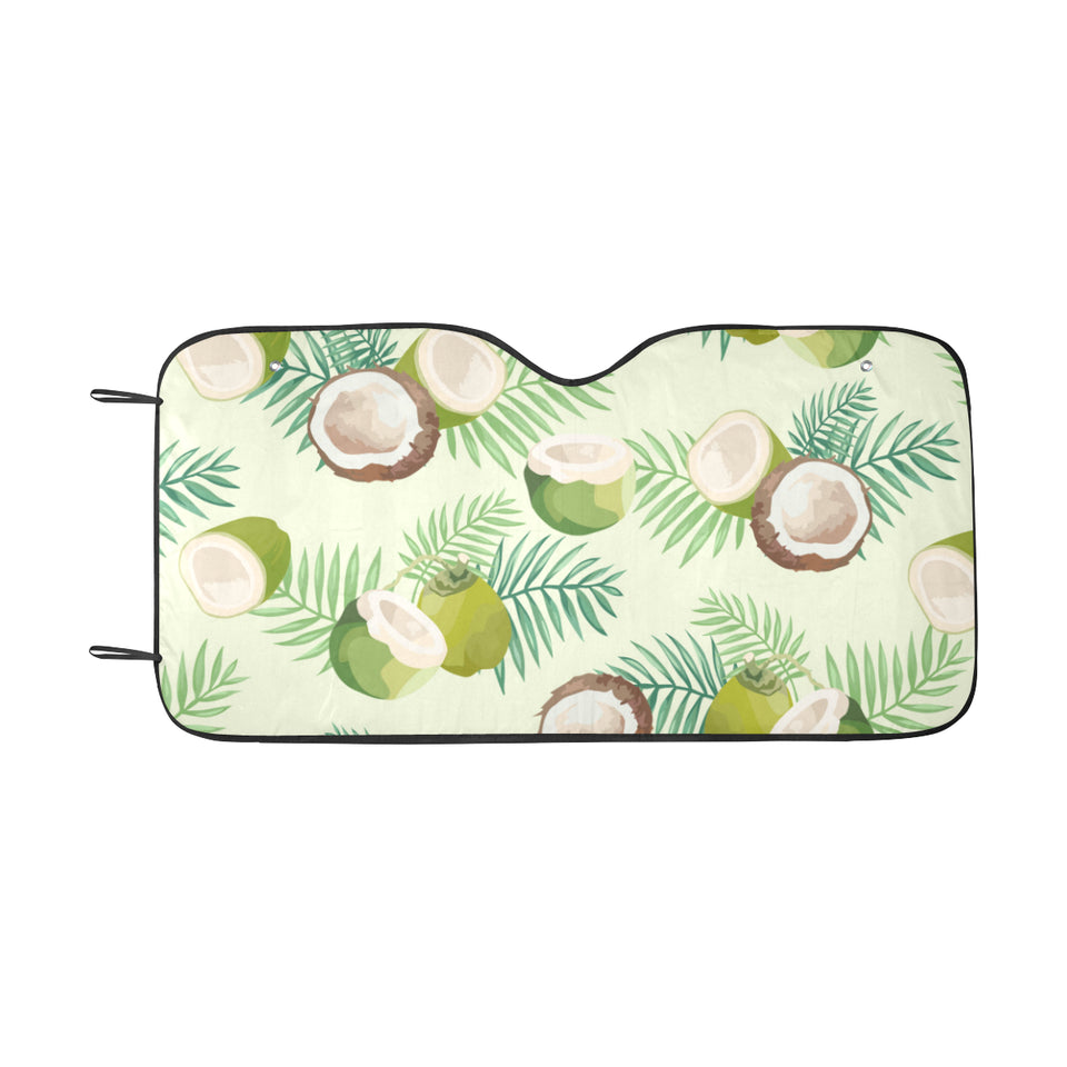 Coconut Pattern Print Design 03 Car Sun Shade