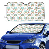 Goldfish Pattern Print Design 01 Car Sun Shade