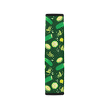 Cucumber Pattern Background Car Seat Belt Cover