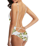 Frog drunk Pattern Women's One-Piece Swimsuit