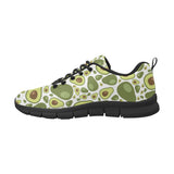 Avocado Pattern Men's Sneakers Black