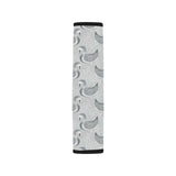 Swan Gray Pattern Car Seat Belt Cover