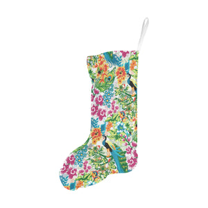 Colorful Peacock Pattern Christmas Stocking