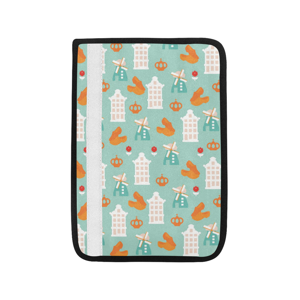 Windmill Pattern Theme Car Seat Belt Cover