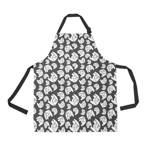 English Bulldog Pattern Print Design 02 Adjustable Apron