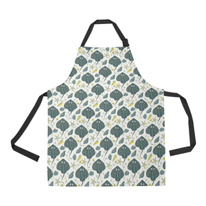 Stingray Pattern Print Design 03 Adjustable Apron