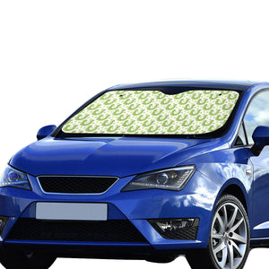 Horseshoes Pattern Print Design 02 Car Sun Shade