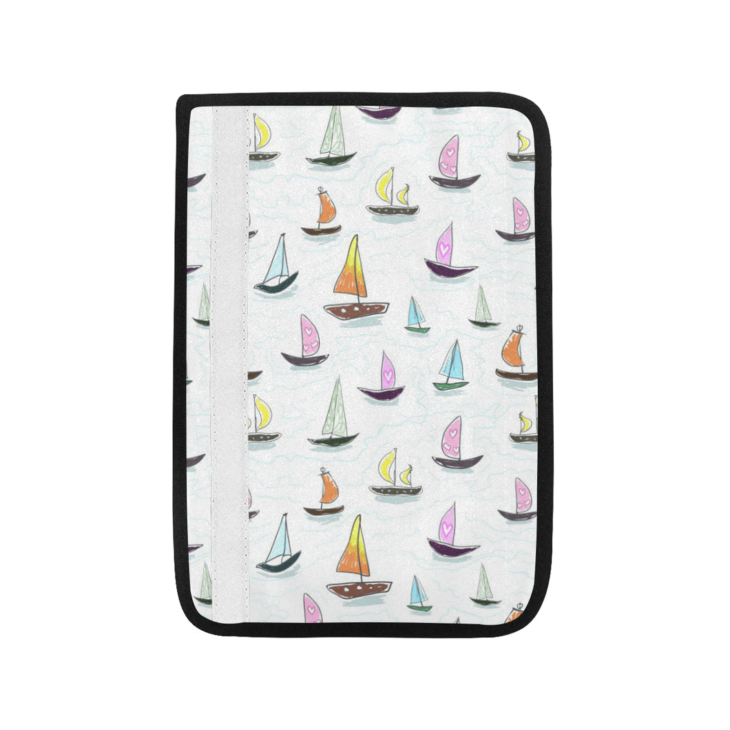 Cute Sailboat Pattern Car Seat Belt Cover