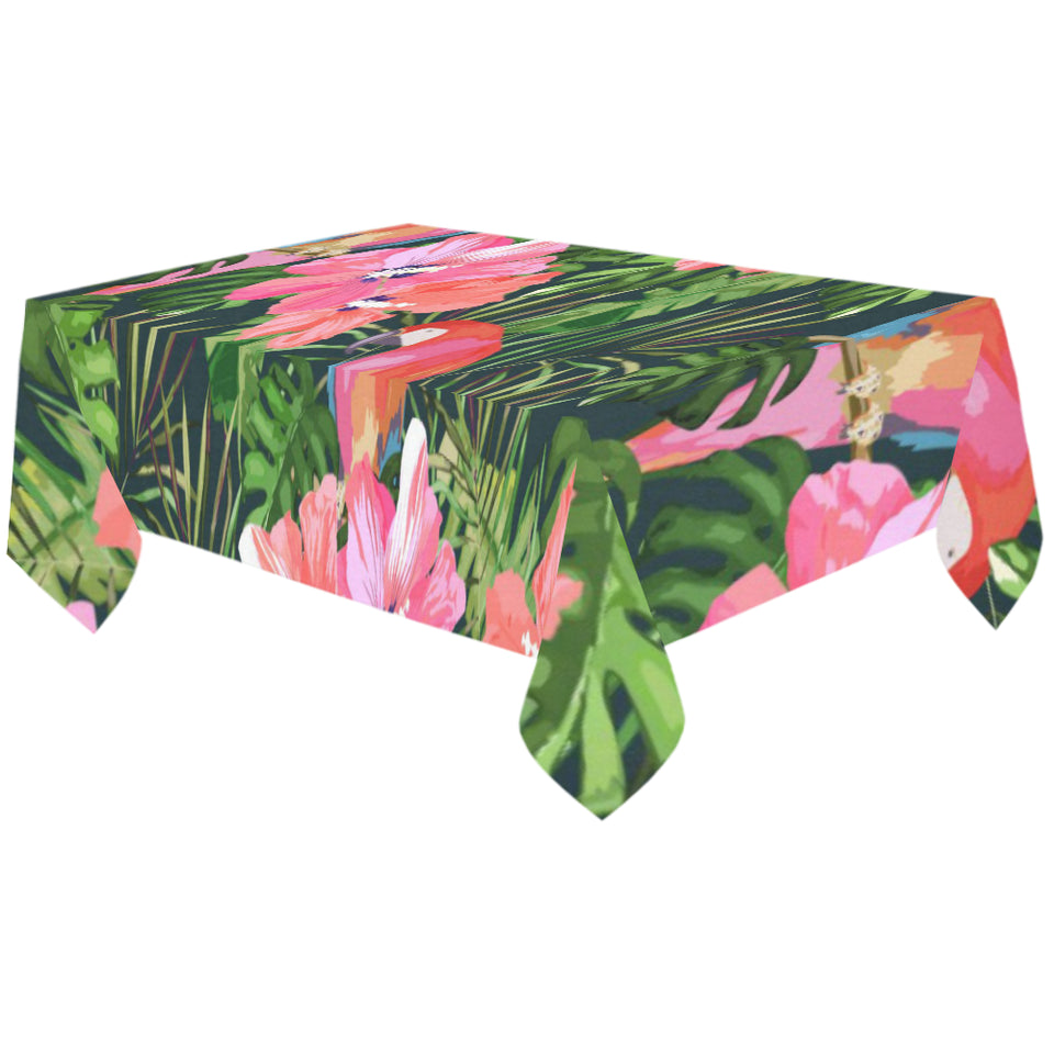 Parrot Leaves Pattern Tablecloth
