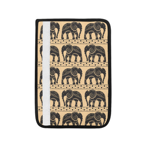 Elephant Pattern Ethnic Motifs Car Seat Belt Cover