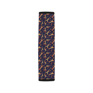 Eiffel Tower Pattern Print Design 02 Car Seat Belt Cover